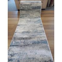Hall Runner 80cm wide by the Meter Modern Madeline Grey Blue Abstract