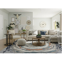 Super Soft Feel Fibers Thumb Multi Coloured Delight 9mm Thick Abstract Floor Area Rugs