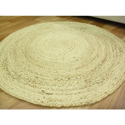 Seagrass Jute Woven Circle Natural Floor Area Rug Termats Seagrass Jute Woven Circle Natural, Round Seagrass Rug Australia
