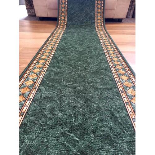 Hallway Runner Carpet Rug Blue 67cm Rubber Backed Cheops Per Metre Floor Mat New 